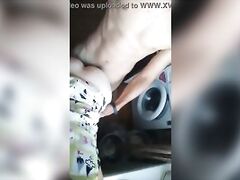 Hot young russian wife fucked in kitchen